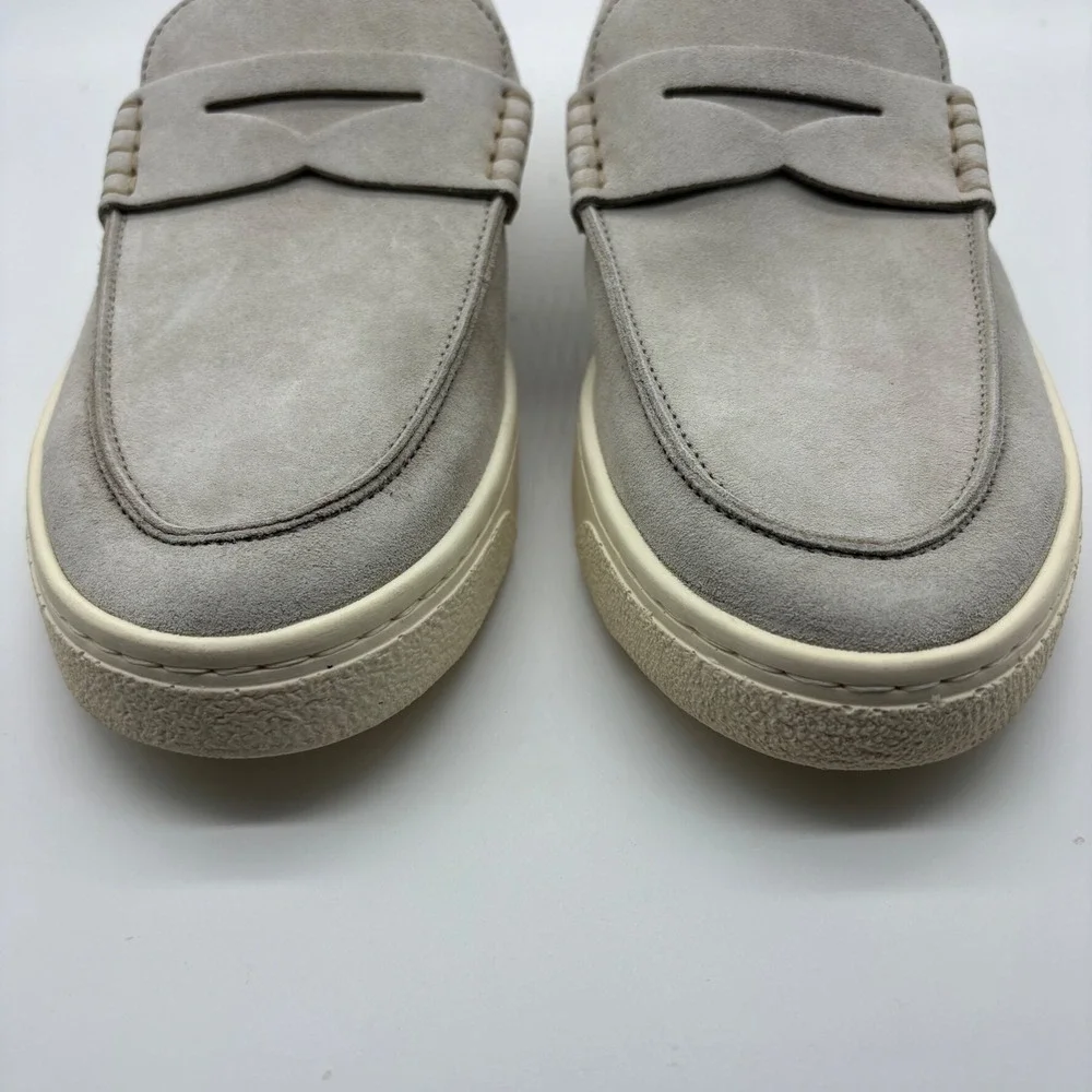 Brunello Cucinelli Penny Loafer‎ Sneaker Suede Gray EU 41 US 8 Made Italy